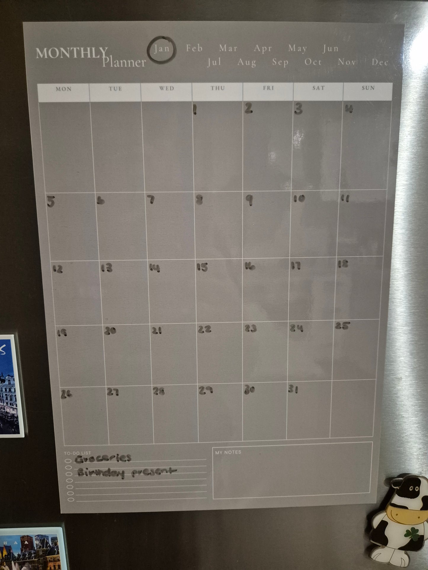Magnetic Monthly Planner