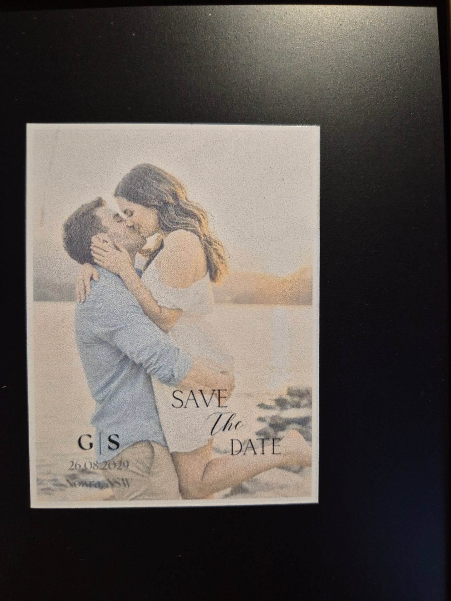Save the Date - Full Photo Monogram