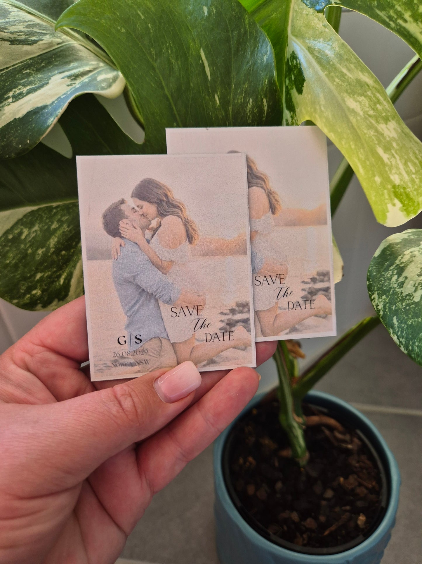 Save the Date - Full Photo Monogram