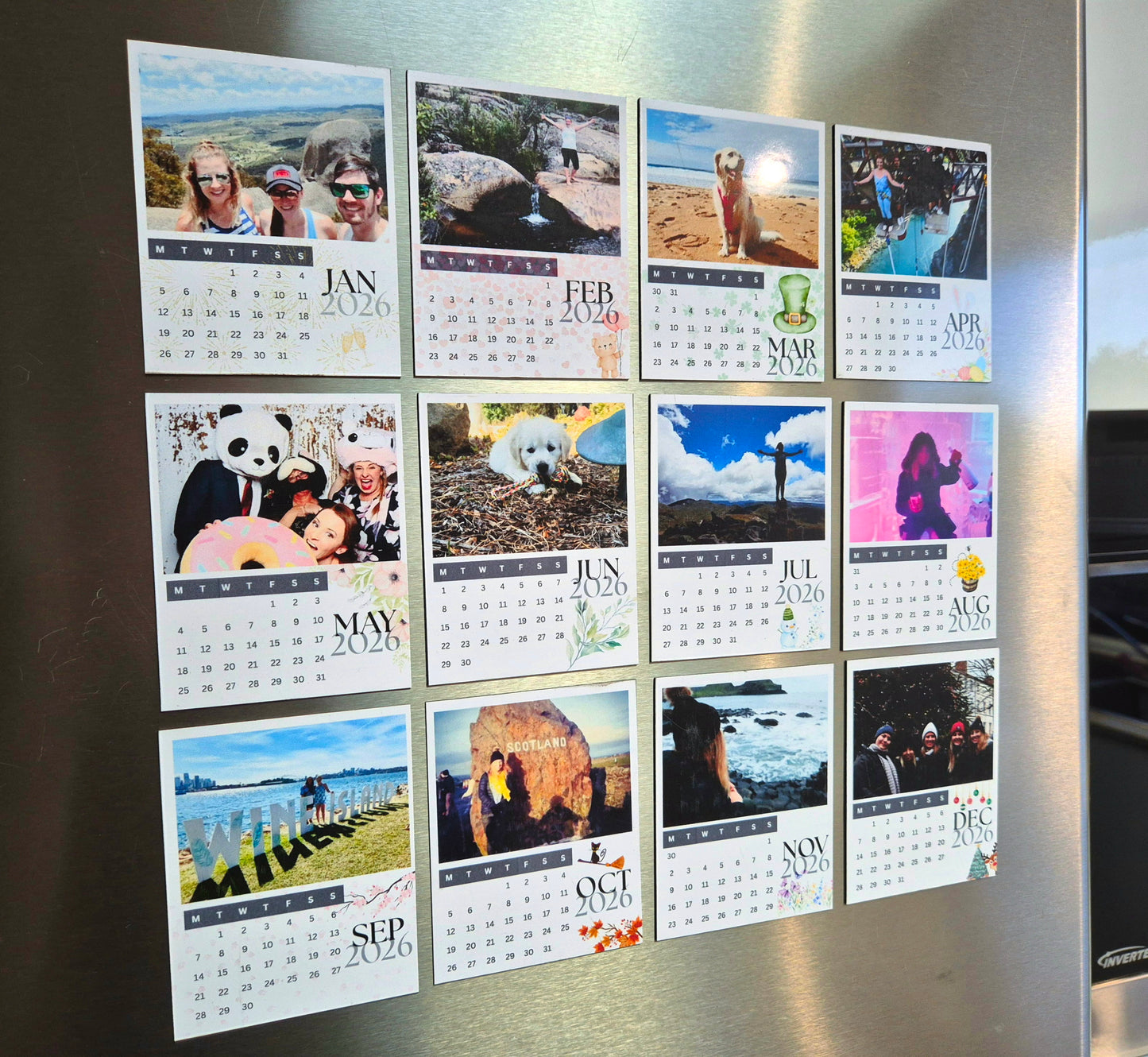 Magnetic Photo Calendar - Occasion