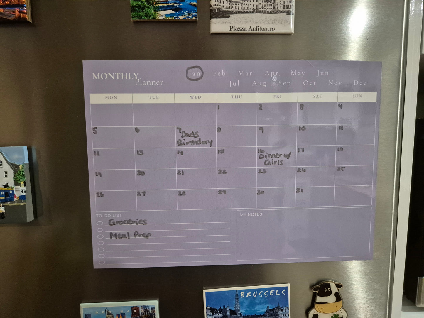 Magnetic Monthly Planner