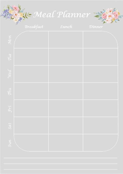 Magnetic Meal Planner