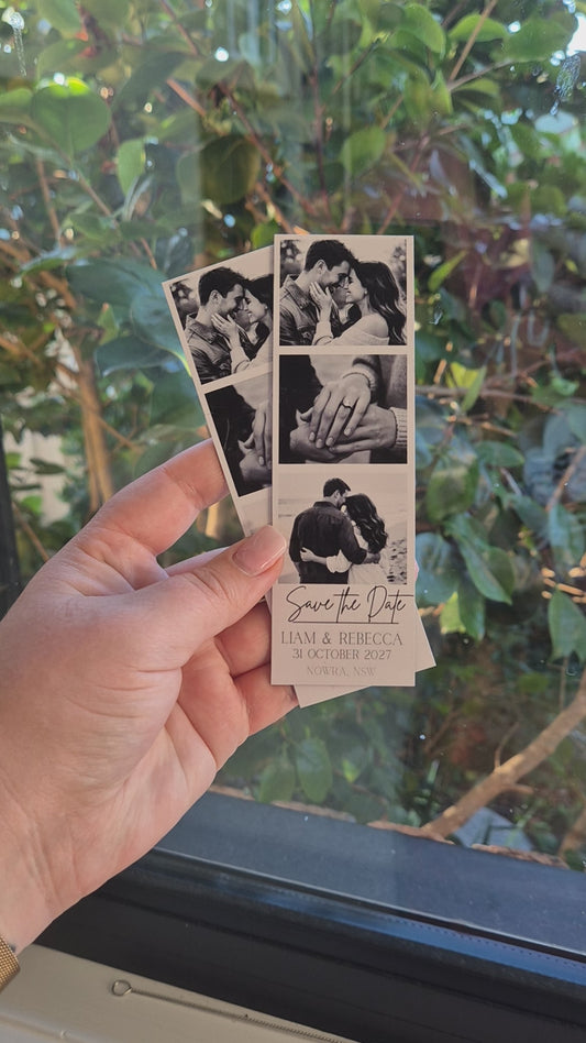 Save the Date - Photo Booth Style